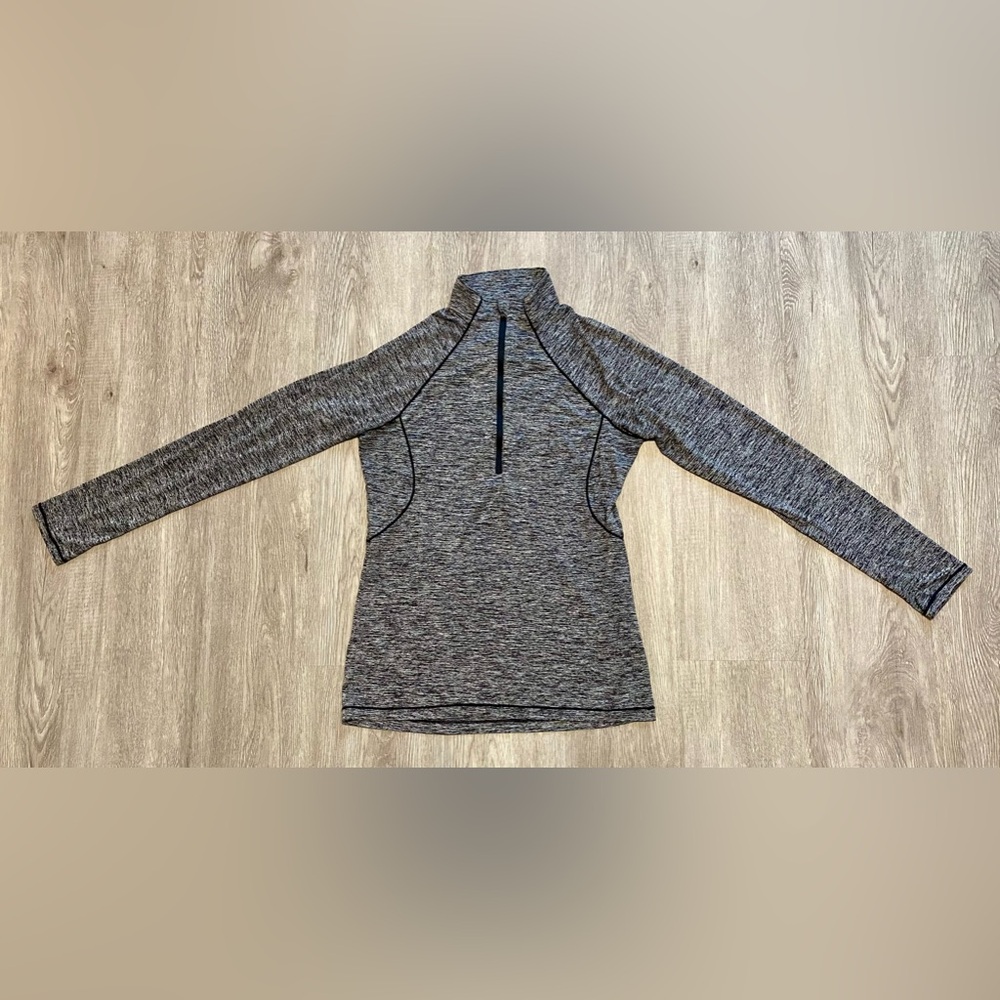 Gray Under Armour running pull-over